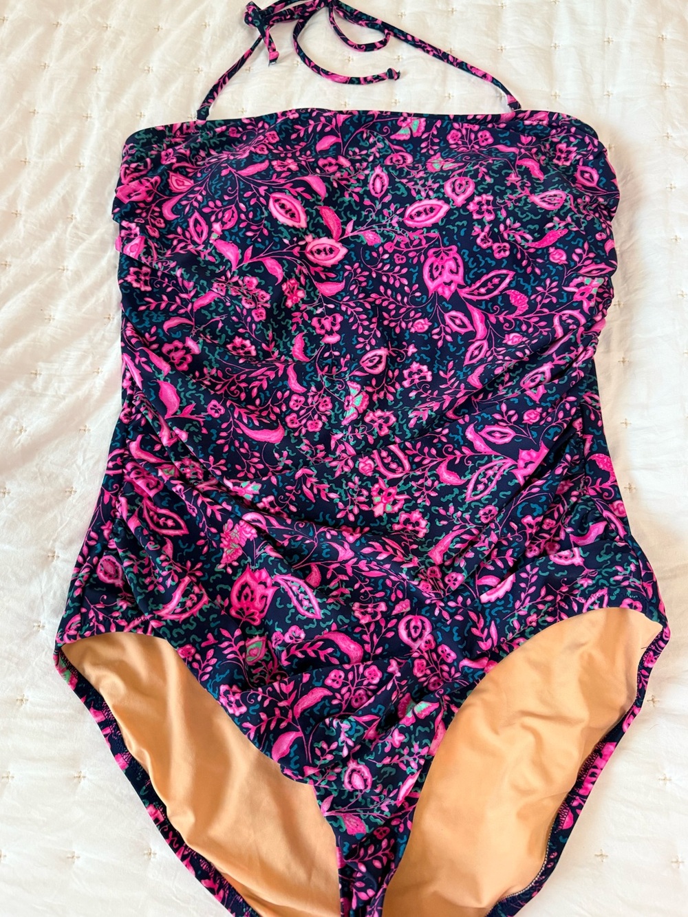 JCrew Bandeau Swimsuit size XL